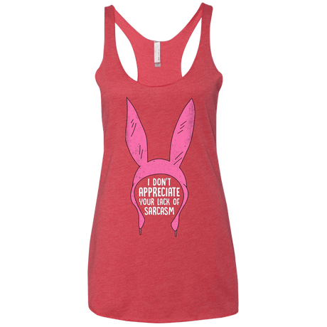 T-Shirts Vintage Red / X-Small Sarcasm Wins Women's Triblend Racerback Tank