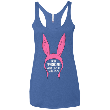 T-Shirts Vintage Royal / X-Small Sarcasm Wins Women's Triblend Racerback Tank