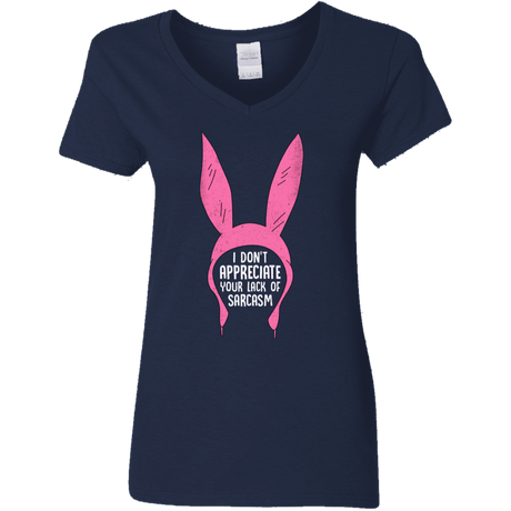 T-Shirts Navy / S Sarcasm Wins Women's V-Neck T-Shirt