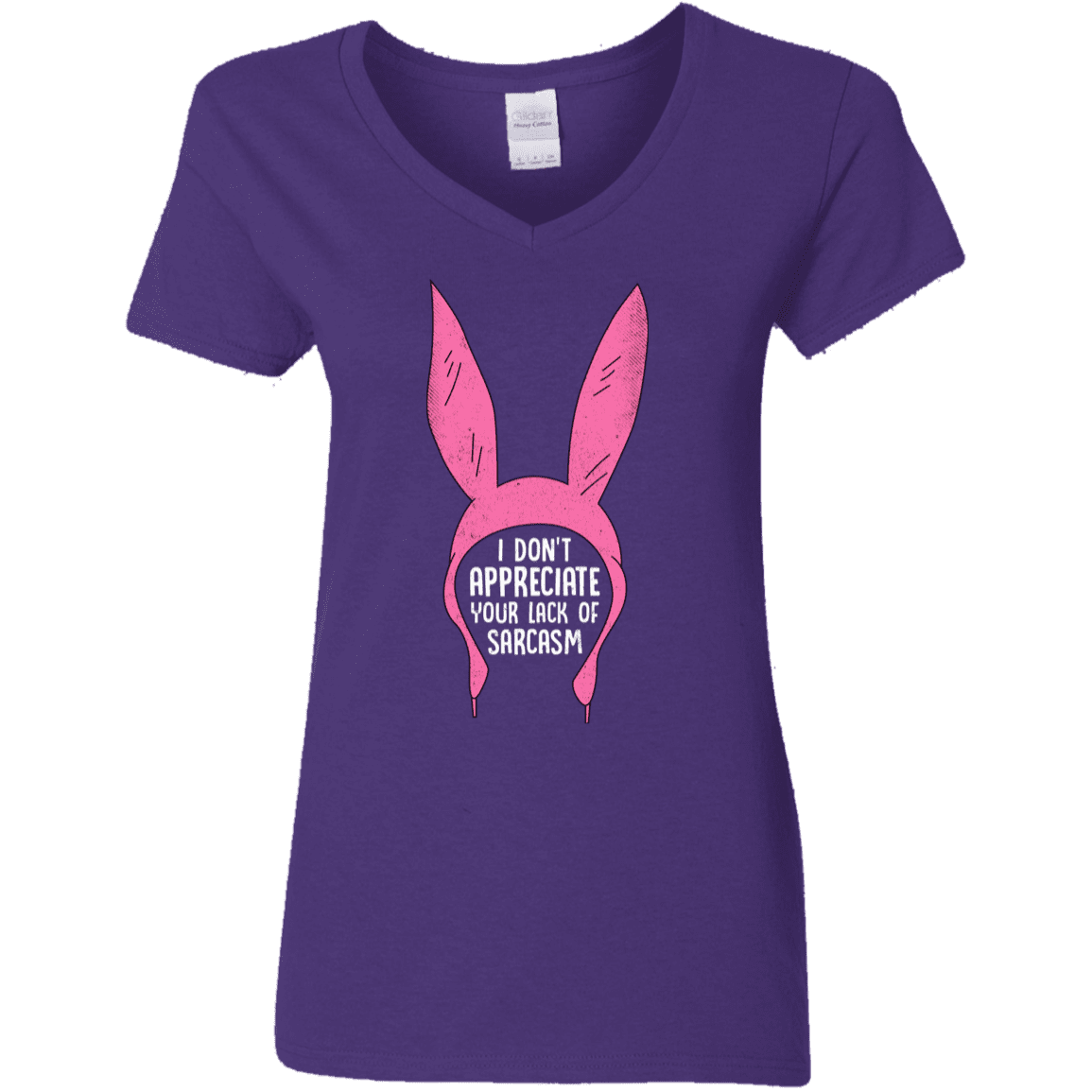 T-Shirts Purple / S Sarcasm Wins Women's V-Neck T-Shirt