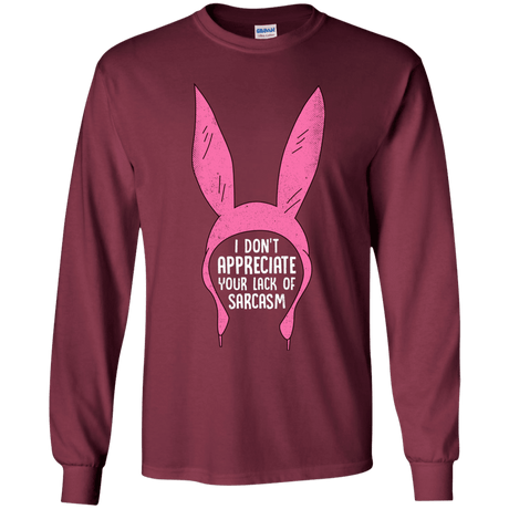 T-Shirts Maroon / YS Sarcasm Wins Youth Long Sleeve T-Shirt