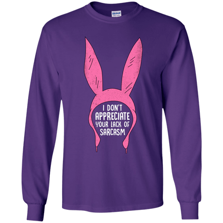 T-Shirts Purple / YS Sarcasm Wins Youth Long Sleeve T-Shirt