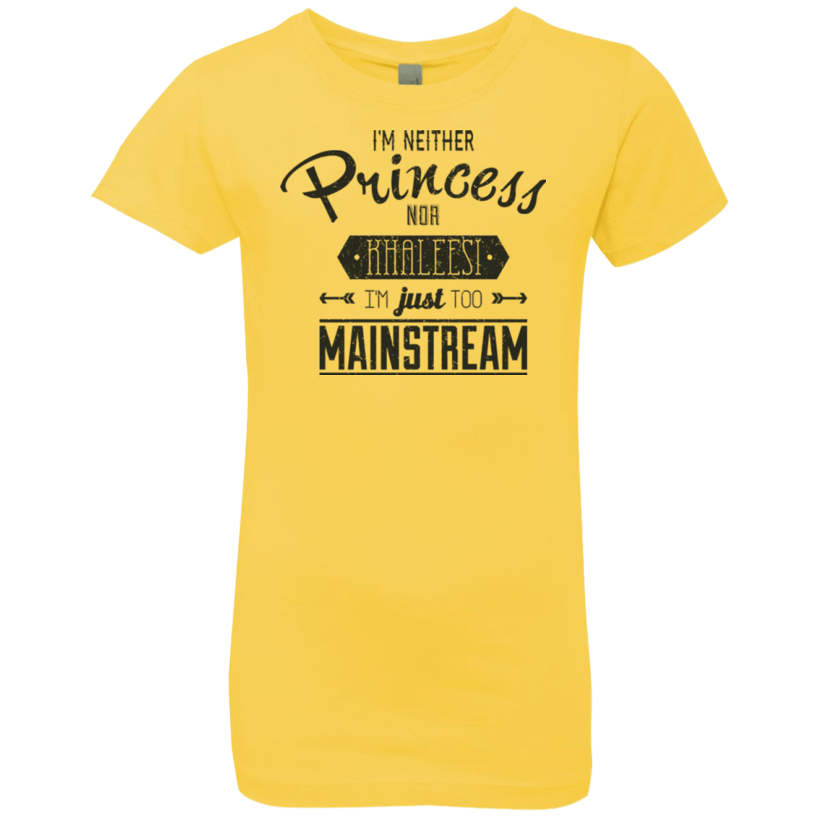 T-Shirts Vibrant Yellow / YXS Sarcastic Girl Girls Premium T-Shirt