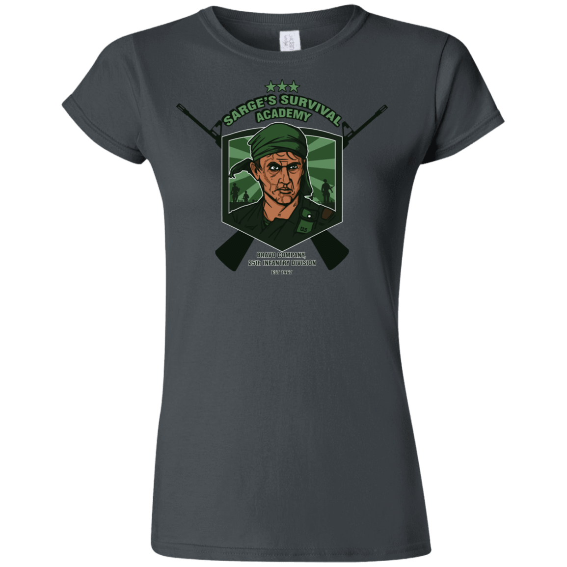 T-Shirts Charcoal / S Sarges Survival Junior Slimmer-Fit T-Shirt