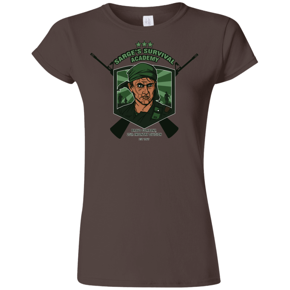 T-Shirts Dark Chocolate / S Sarges Survival Junior Slimmer-Fit T-Shirt