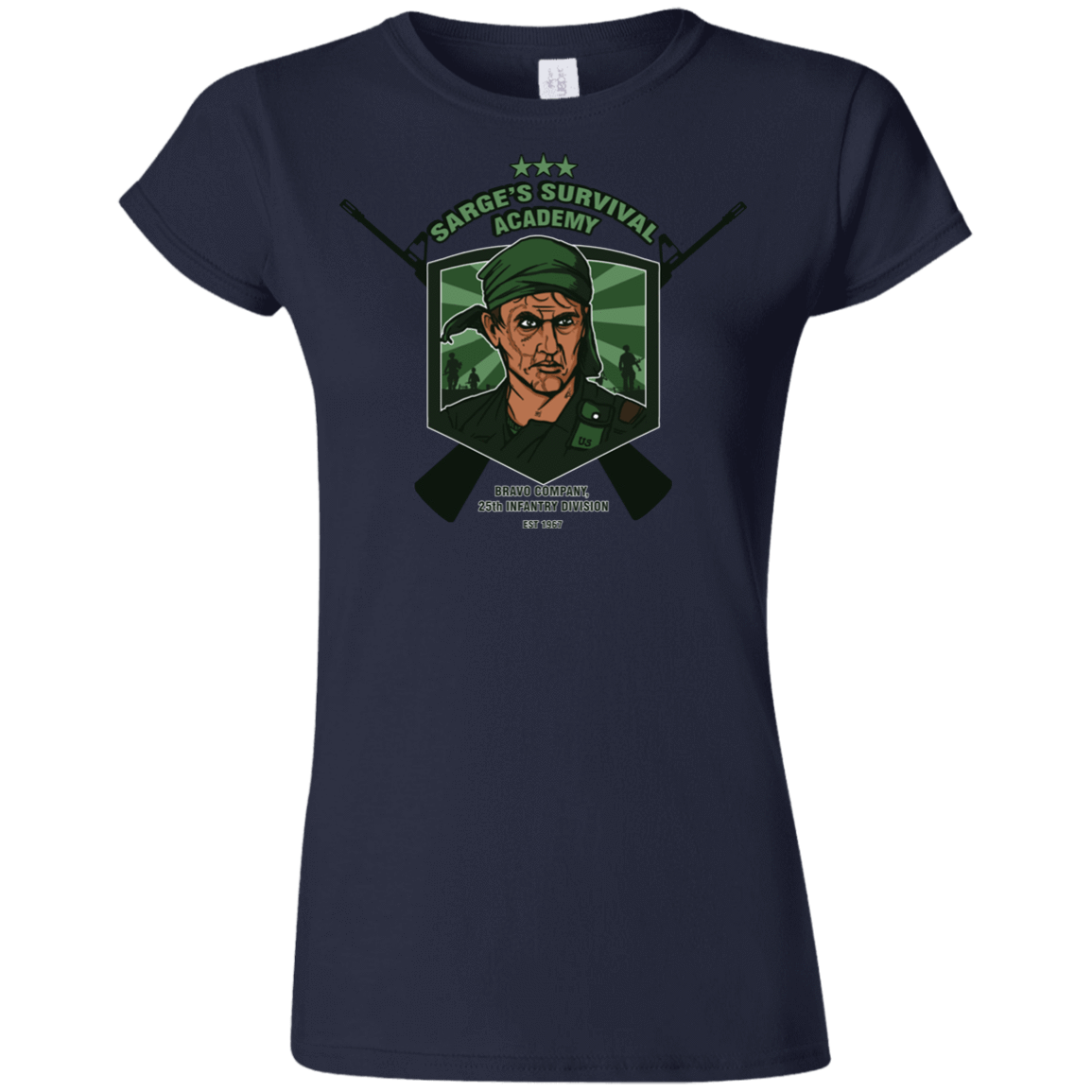 T-Shirts Navy / S Sarges Survival Junior Slimmer-Fit T-Shirt