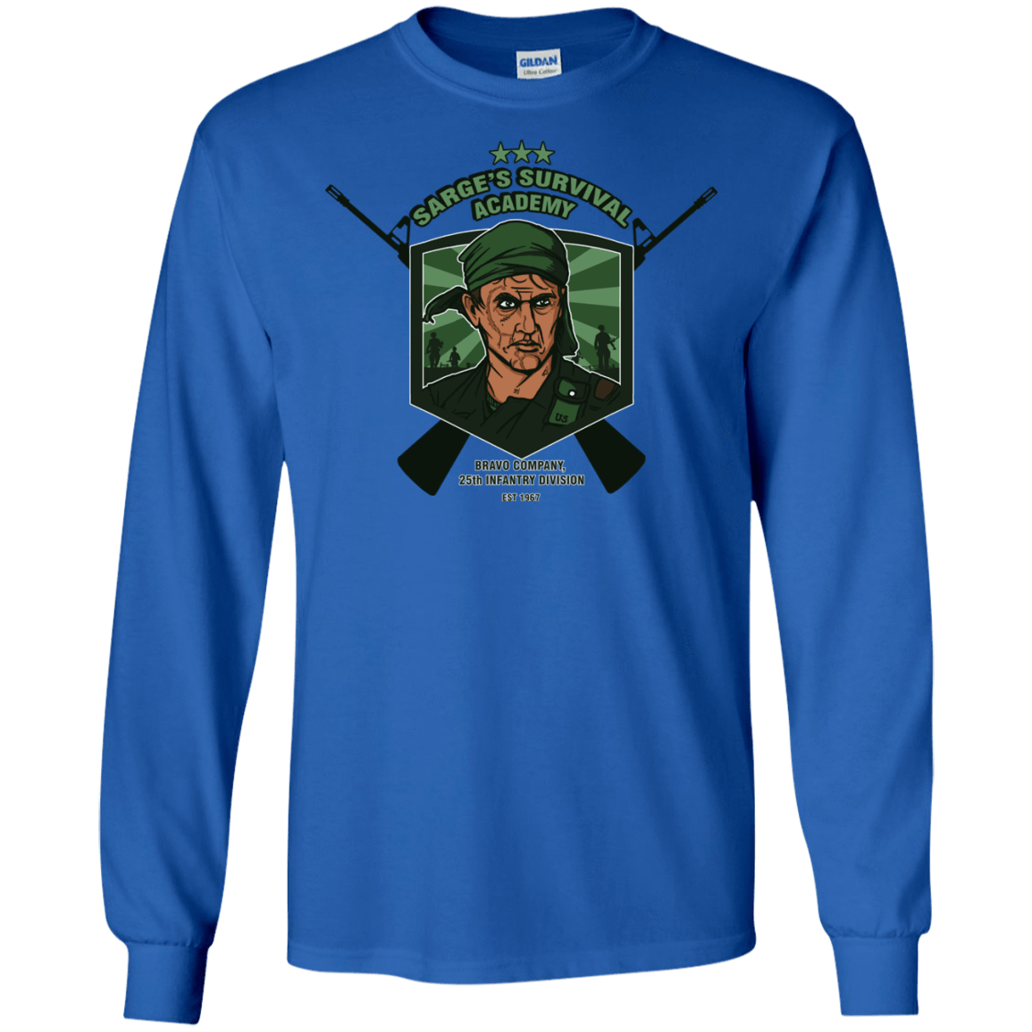 T-Shirts Royal / S Sarges Survival Men's Long Sleeve T-Shirt