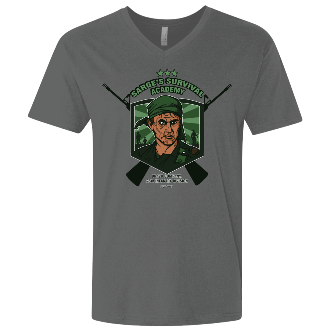 T-Shirts Heavy Metal / X-Small Sarges Survival Men's Premium V-Neck