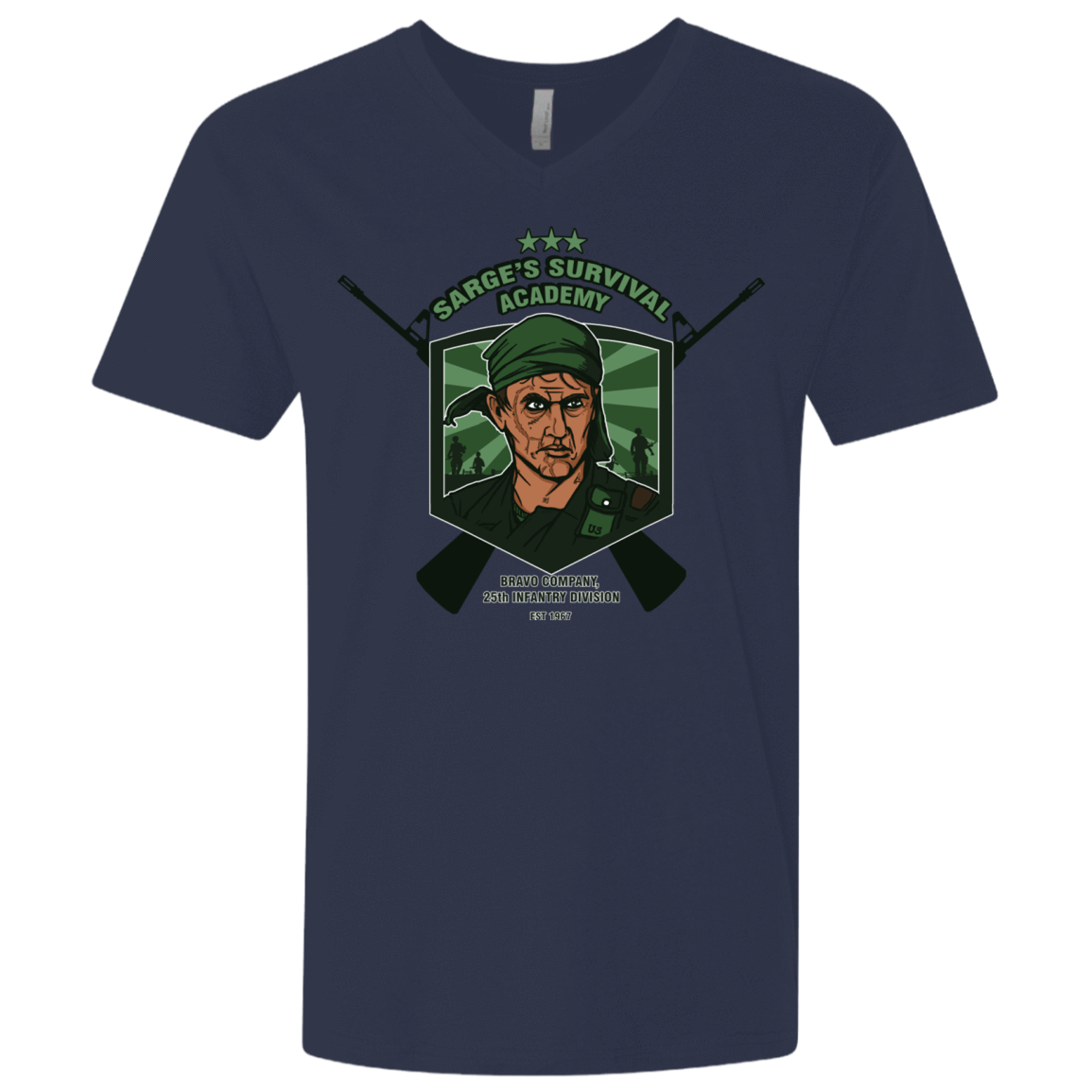 T-Shirts Midnight Navy / X-Small Sarges Survival Men's Premium V-Neck