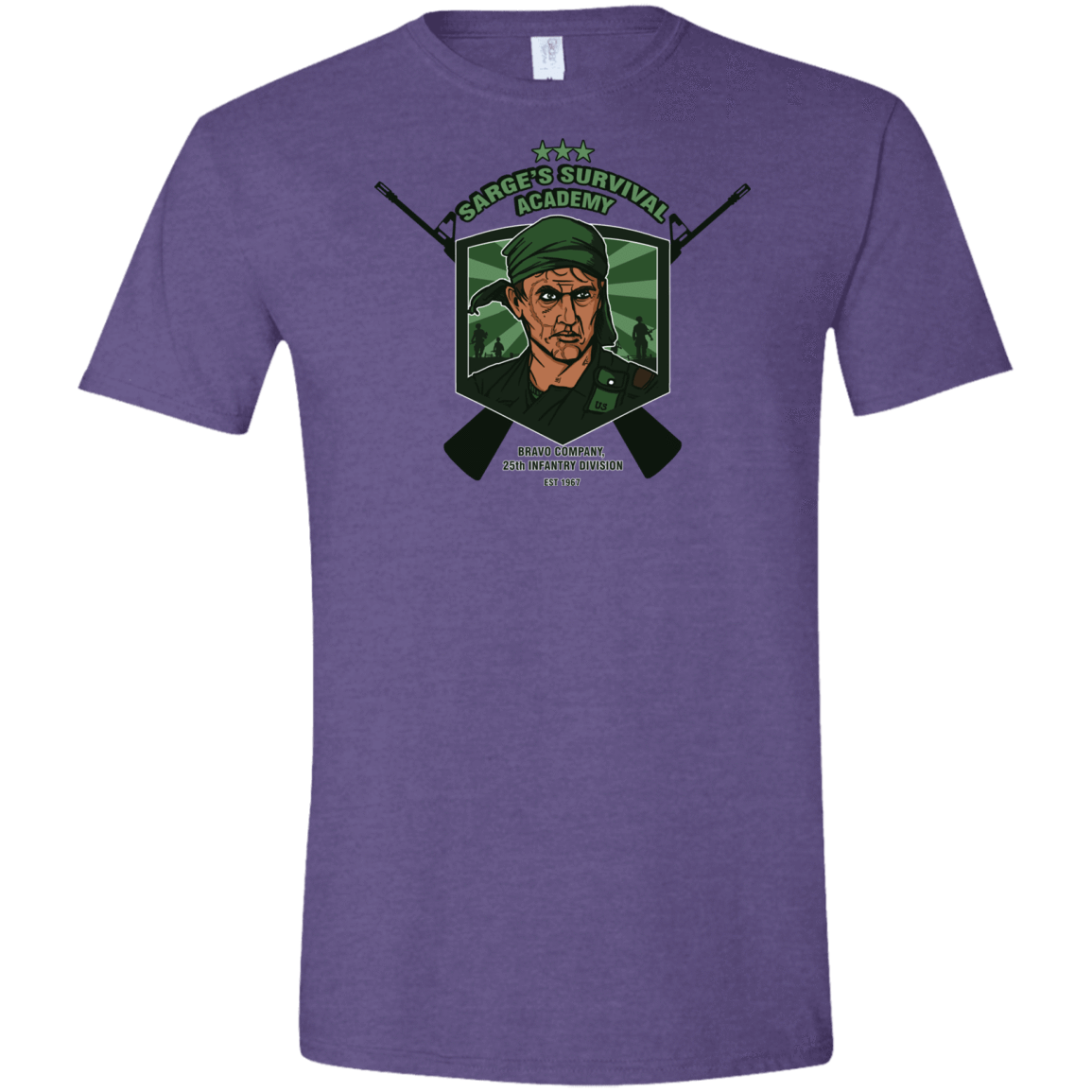 T-Shirts Heather Purple / S Sarges Survival Men's Semi-Fitted Softstyle
