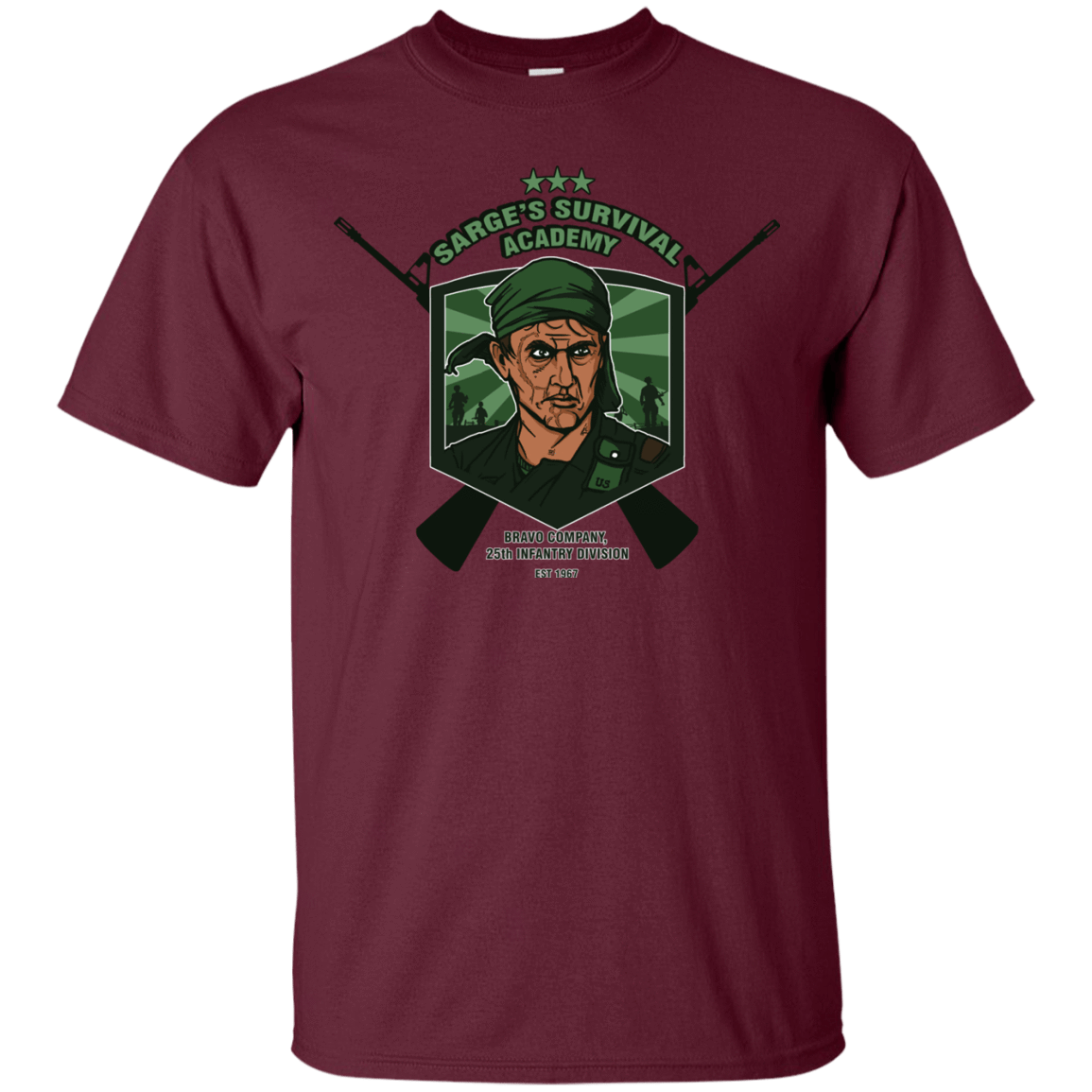 T-Shirts Maroon / S Sarges Survival T-Shirt