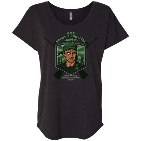 T-Shirts Vintage Black / X-Small Sarges Survival Triblend Dolman Sleeve