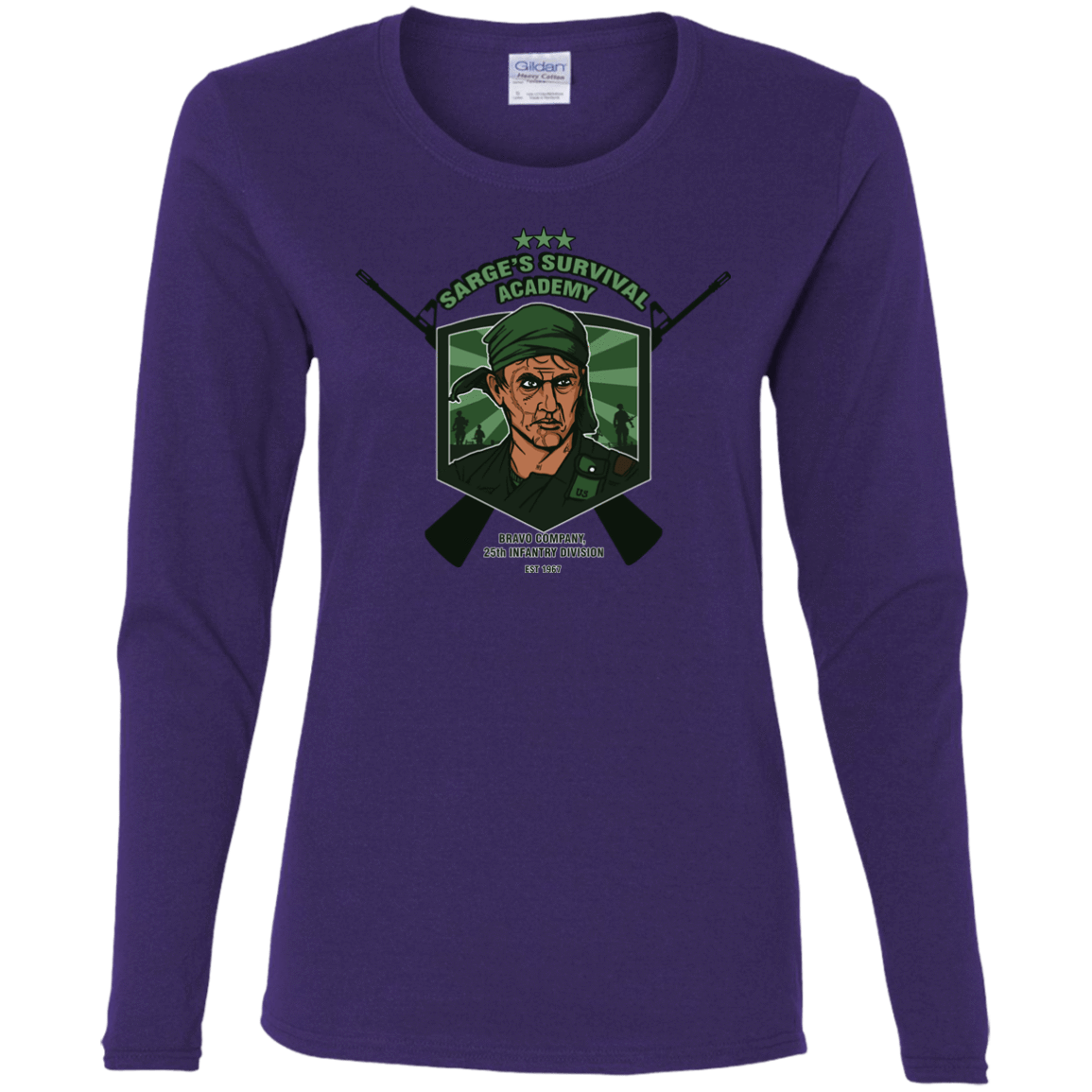 T-Shirts Purple / S Sarges Survival Women's Long Sleeve T-Shirt