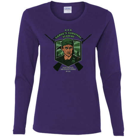 T-Shirts Purple / S Sarges Survival Women's Long Sleeve T-Shirt