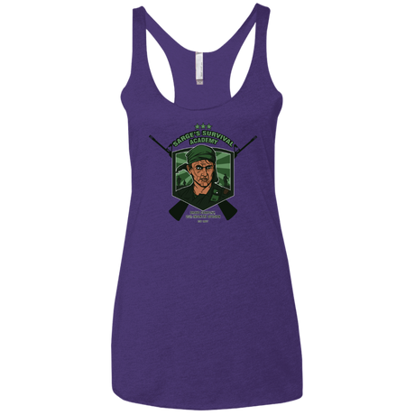 T-Shirts Purple Rush / X-Small Sarges Survival Women's Triblend Racerback Tank