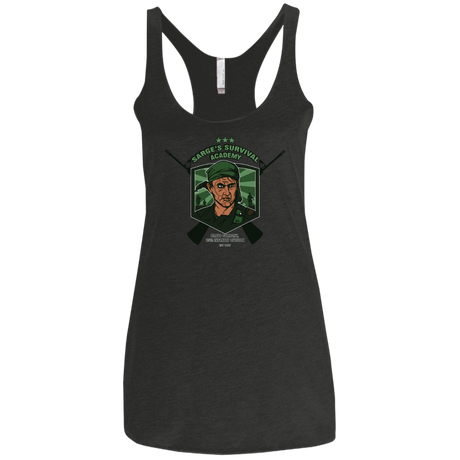 T-Shirts Vintage Black / X-Small Sarges Survival Women's Triblend Racerback Tank