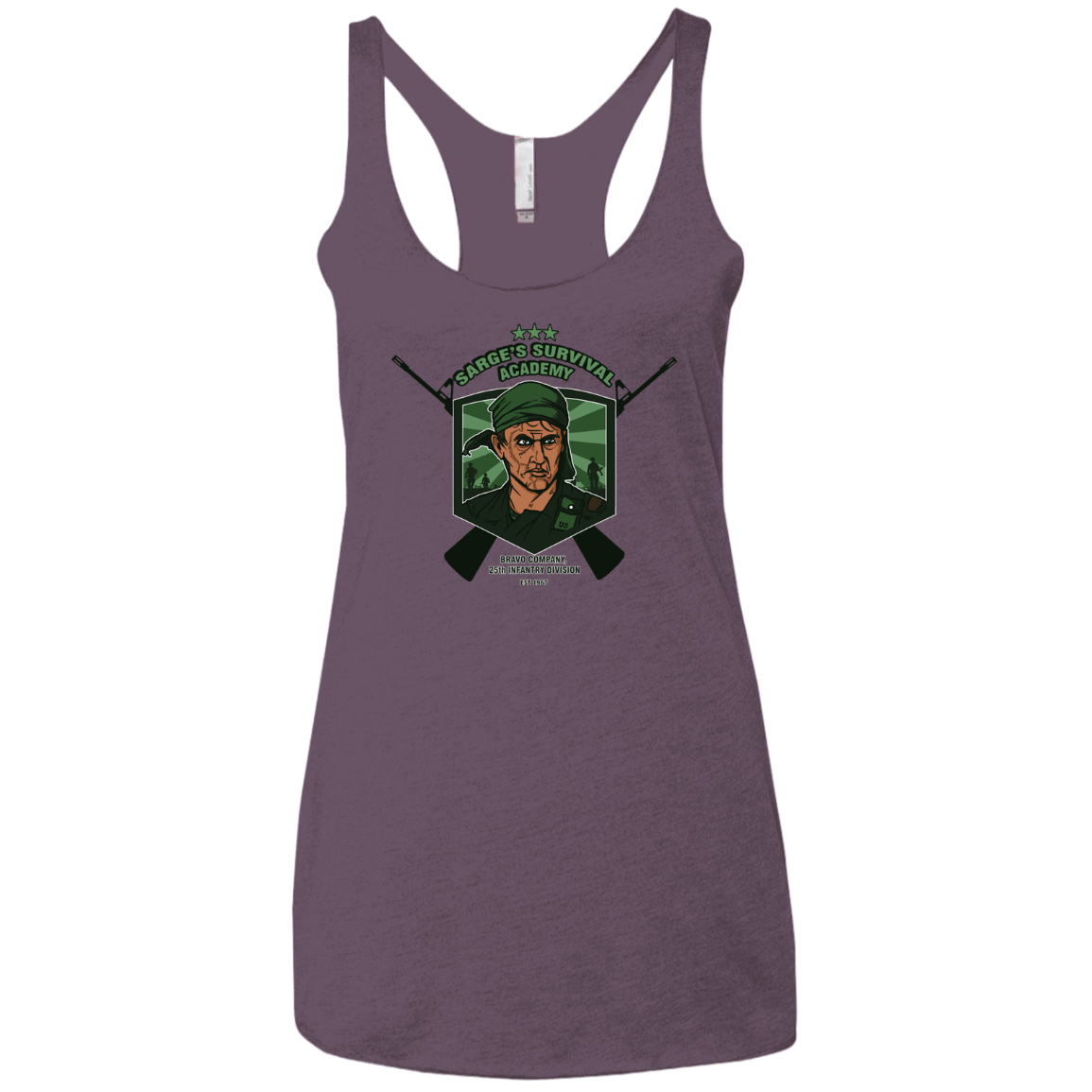 T-Shirts Vintage Purple / X-Small Sarges Survival Women's Triblend Racerback Tank