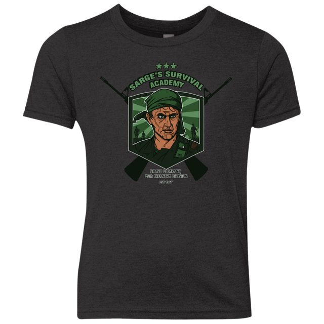 T-Shirts Vintage Black / YXS Sarges Survival Youth Triblend T-Shirt