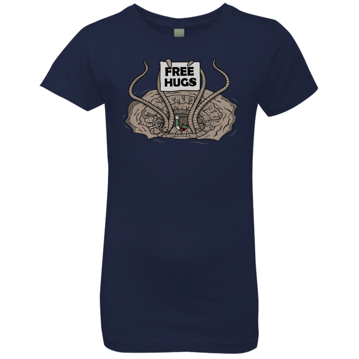T-Shirts Midnight Navy / YXS Sarlacc Free Hugs Girls Premium T-Shirt