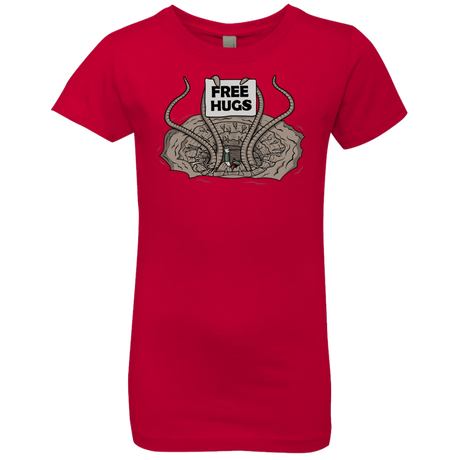 T-Shirts Red / YXS Sarlacc Free Hugs Girls Premium T-Shirt
