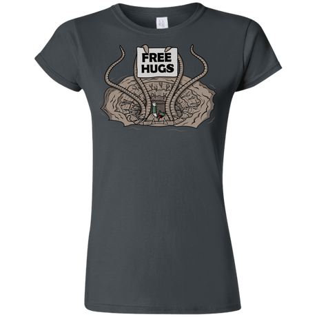 T-Shirts Charcoal / S Sarlacc Free Hugs Junior Slimmer-Fit T-Shirt