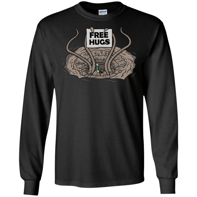 T-Shirts Black / S Sarlacc Free Hugs Men's Long Sleeve T-Shirt