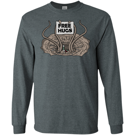 T-Shirts Dark Heather / S Sarlacc Free Hugs Men's Long Sleeve T-Shirt