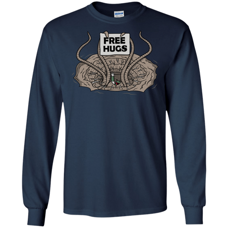 T-Shirts Navy / S Sarlacc Free Hugs Men's Long Sleeve T-Shirt