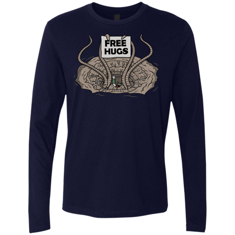 T-Shirts Midnight Navy / S Sarlacc Free Hugs Men's Premium Long Sleeve