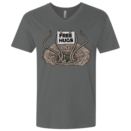 T-Shirts Heavy Metal / X-Small Sarlacc Free Hugs Men's Premium V-Neck