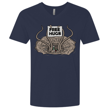 T-Shirts Midnight Navy / X-Small Sarlacc Free Hugs Men's Premium V-Neck