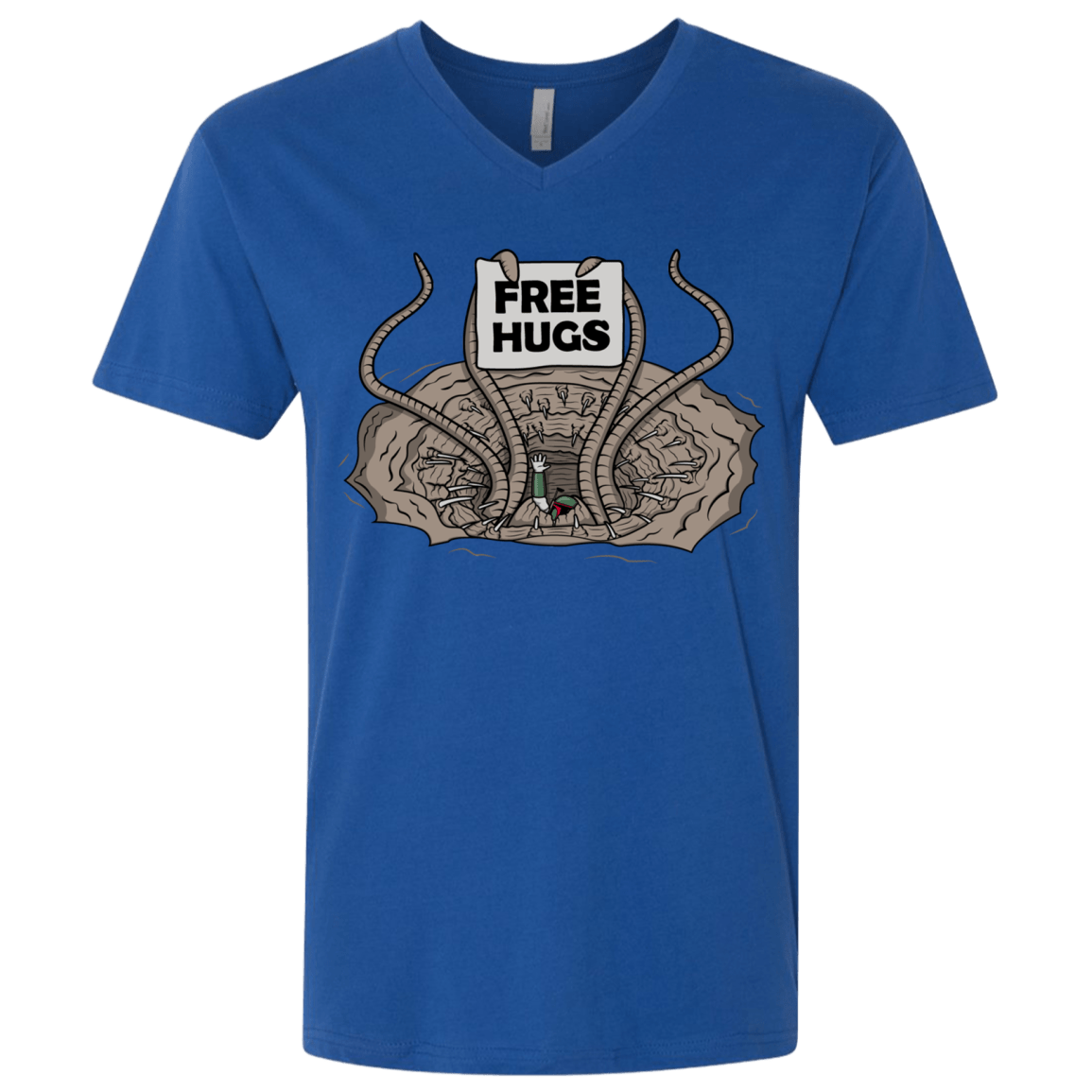 T-Shirts Royal / X-Small Sarlacc Free Hugs Men's Premium V-Neck