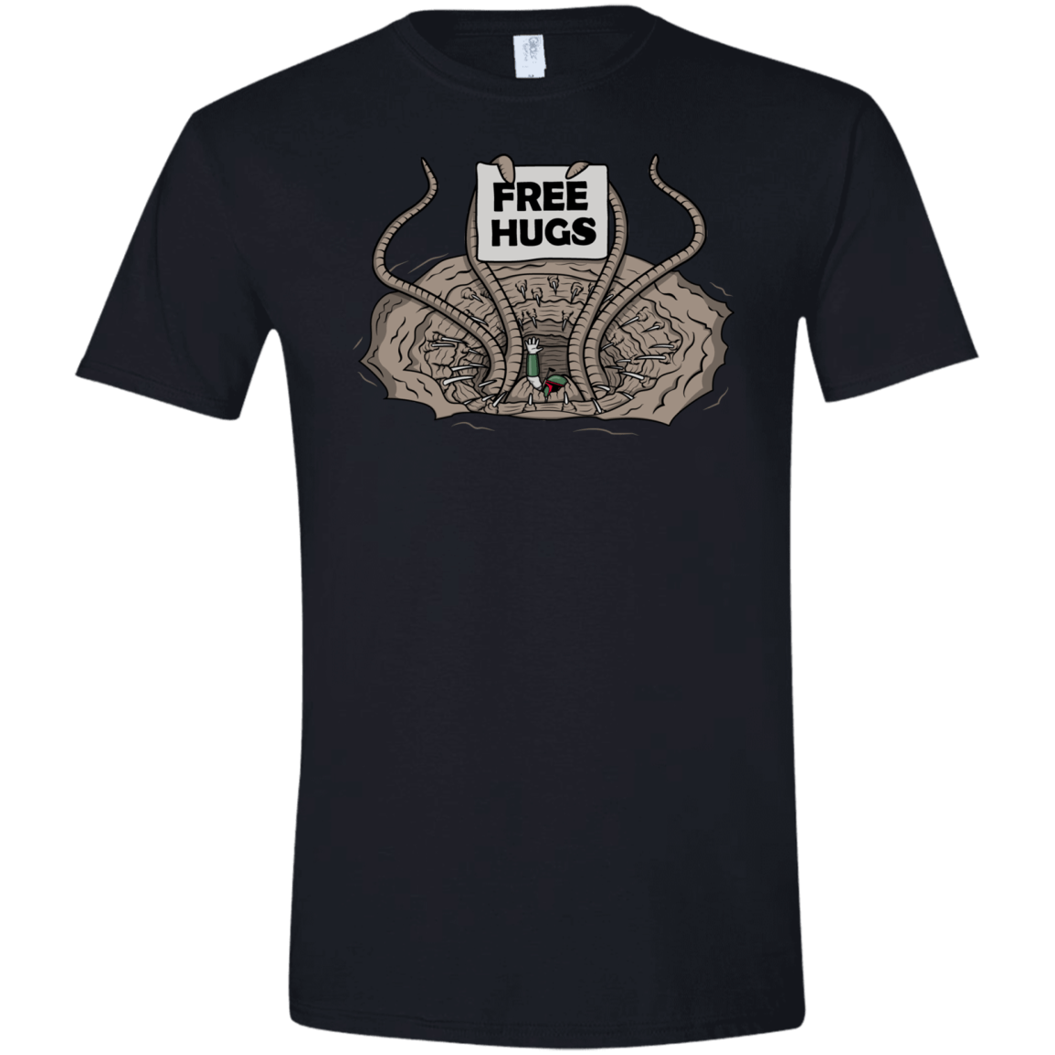 T-Shirts Black / X-Small Sarlacc Free Hugs Men's Semi-Fitted Softstyle