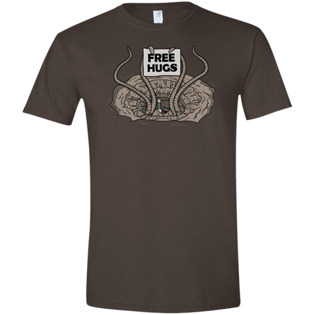 T-Shirts Dark Chocolate / S Sarlacc Free Hugs Men's Semi-Fitted Softstyle