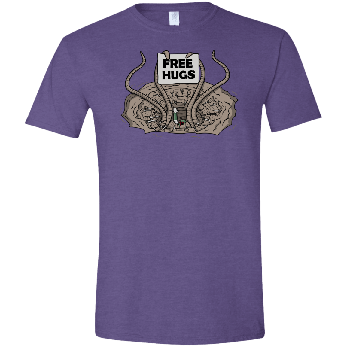 T-Shirts Heather Purple / S Sarlacc Free Hugs Men's Semi-Fitted Softstyle