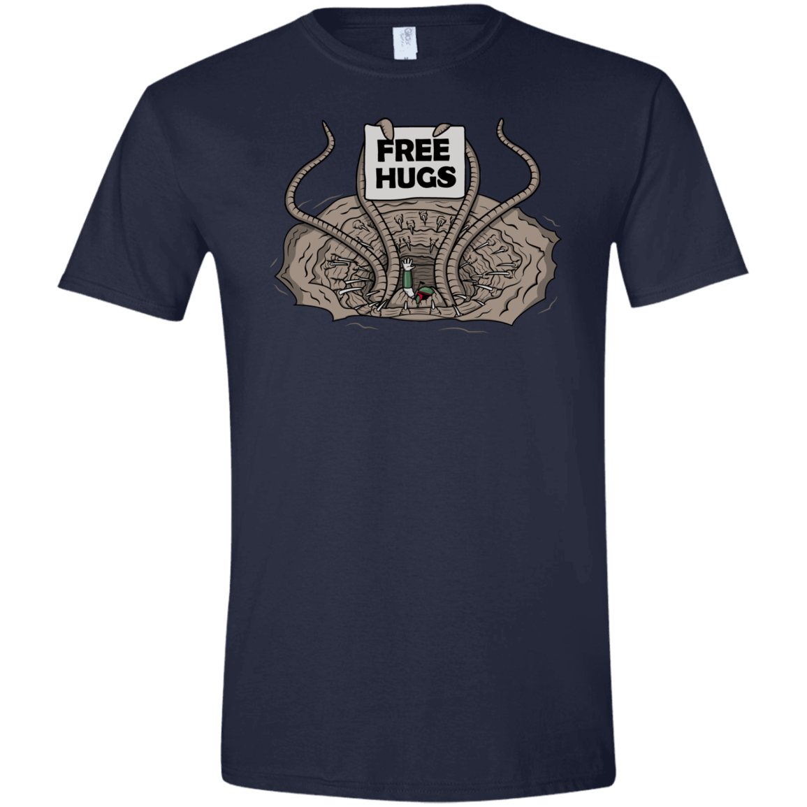T-Shirts Navy / X-Small Sarlacc Free Hugs Men's Semi-Fitted Softstyle