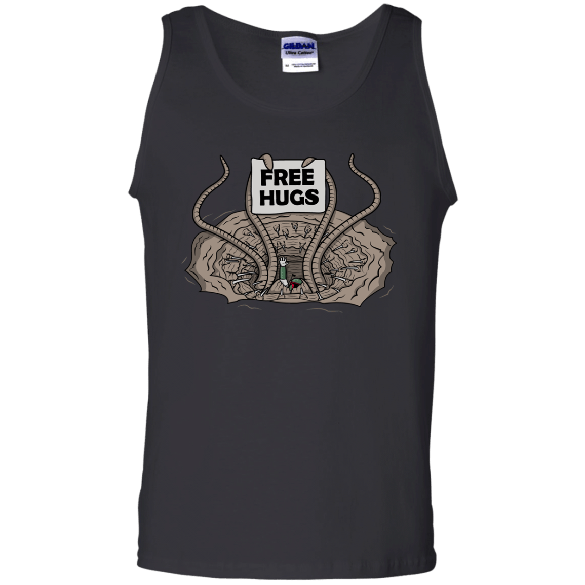 T-Shirts Black / S Sarlacc Free Hugs Men's Tank Top