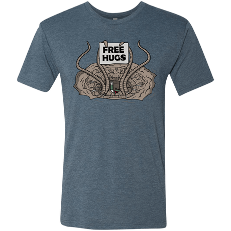 T-Shirts Indigo / S Sarlacc Free Hugs Men's Triblend T-Shirt