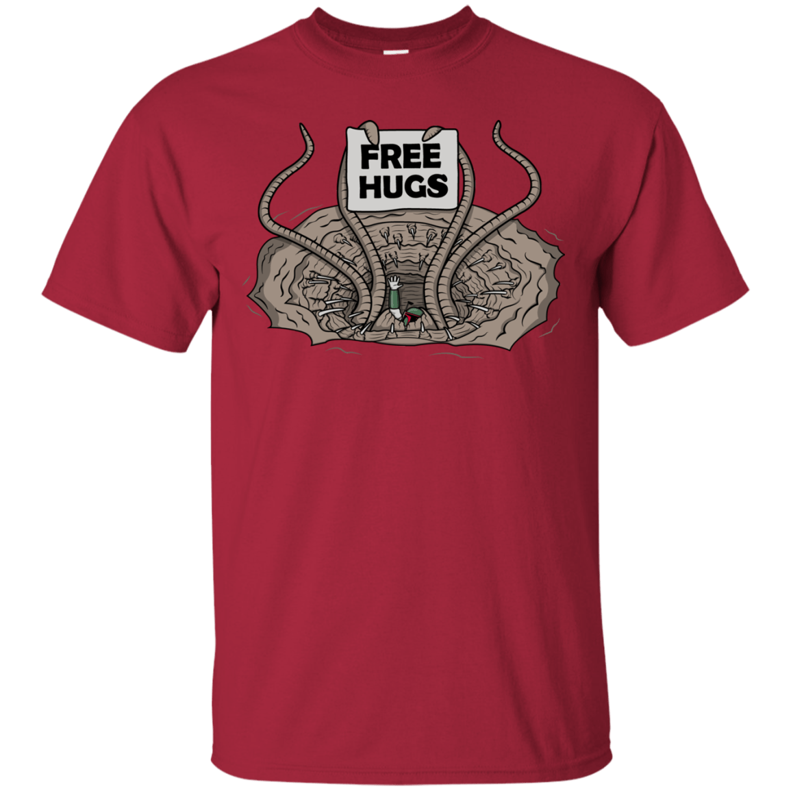 T-Shirts Cardinal / S Sarlacc Free Hugs T-Shirt
