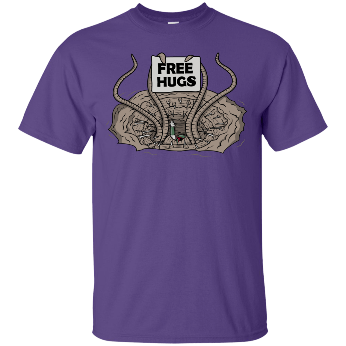 T-Shirts Purple / S Sarlacc Free Hugs T-Shirt