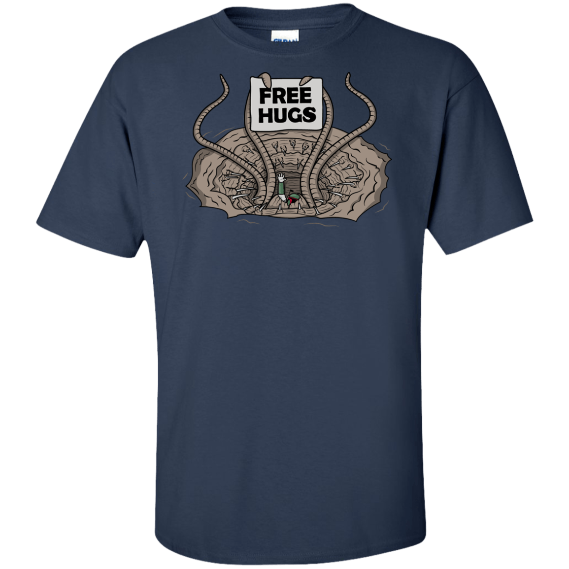 T-Shirts Navy / XLT Sarlacc Free Hugs Tall T-Shirt
