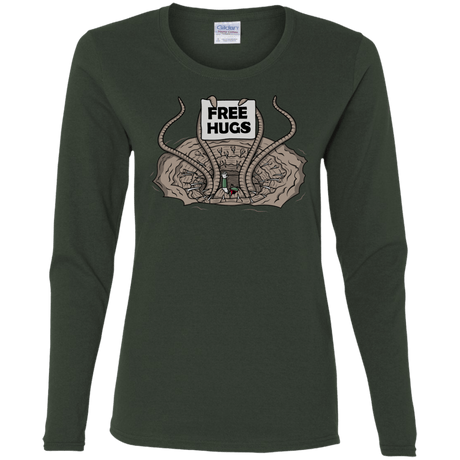 T-Shirts Forest / S Sarlacc Free Hugs Women's Long Sleeve T-Shirt