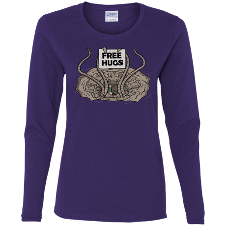 T-Shirts Purple / S Sarlacc Free Hugs Women's Long Sleeve T-Shirt