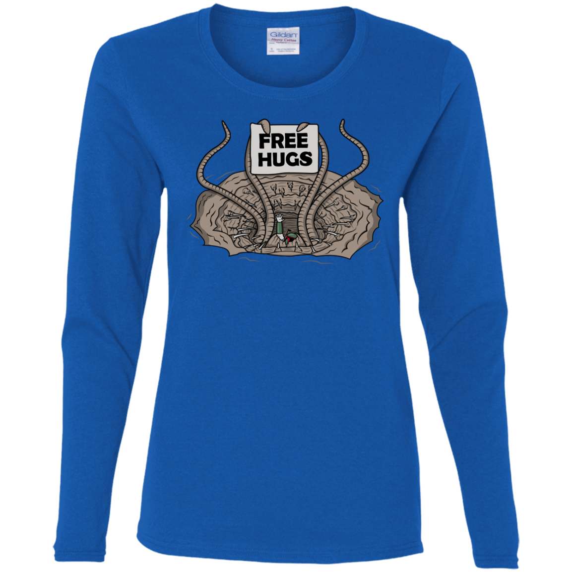T-Shirts Royal / S Sarlacc Free Hugs Women's Long Sleeve T-Shirt