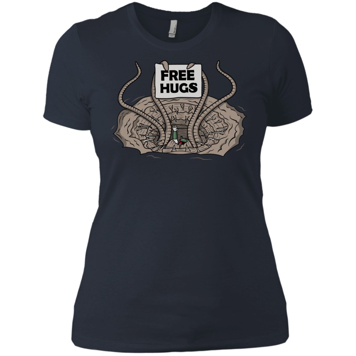 T-Shirts Indigo / X-Small Sarlacc Free Hugs Women's Premium T-Shirt
