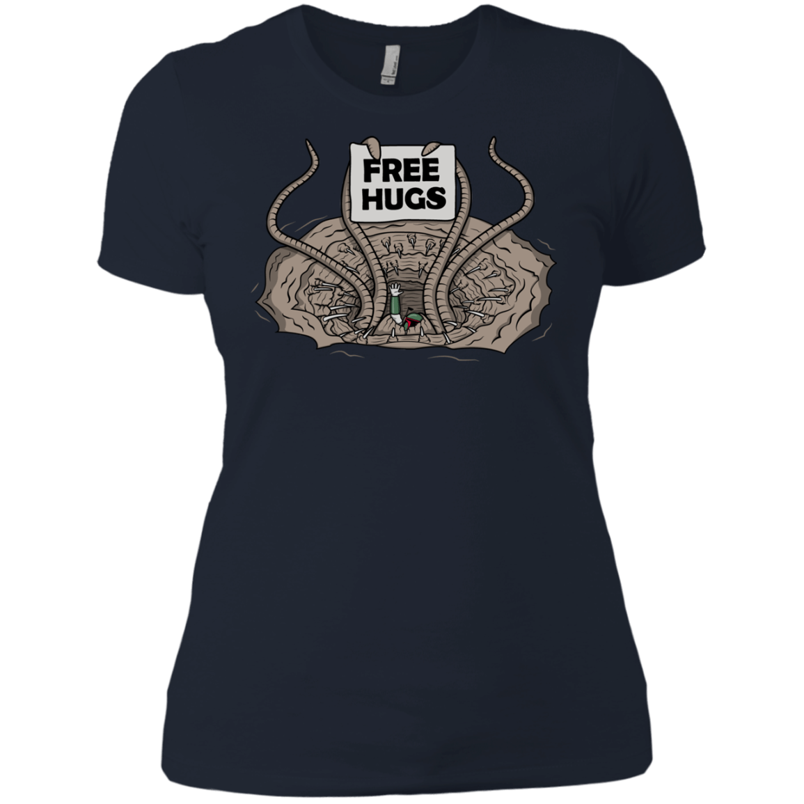 T-Shirts Midnight Navy / X-Small Sarlacc Free Hugs Women's Premium T-Shirt