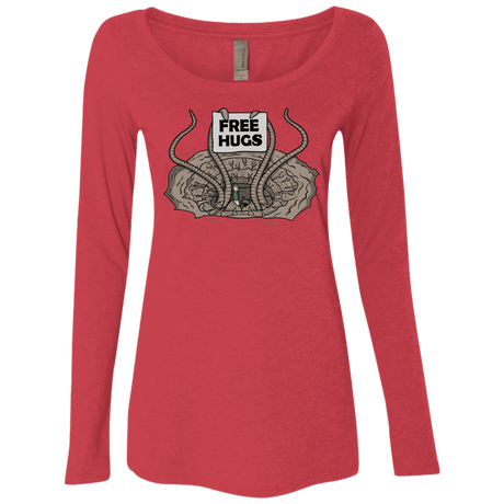 T-Shirts Vintage Red / S Sarlacc Free Hugs Women's Triblend Long Sleeve Shirt