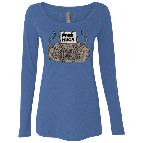 T-Shirts Vintage Royal / S Sarlacc Free Hugs Women's Triblend Long Sleeve Shirt