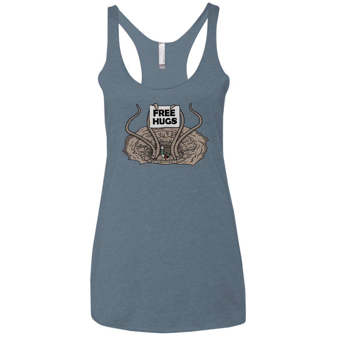T-Shirts Indigo / X-Small Sarlacc Free Hugs Women's Triblend Racerback Tank