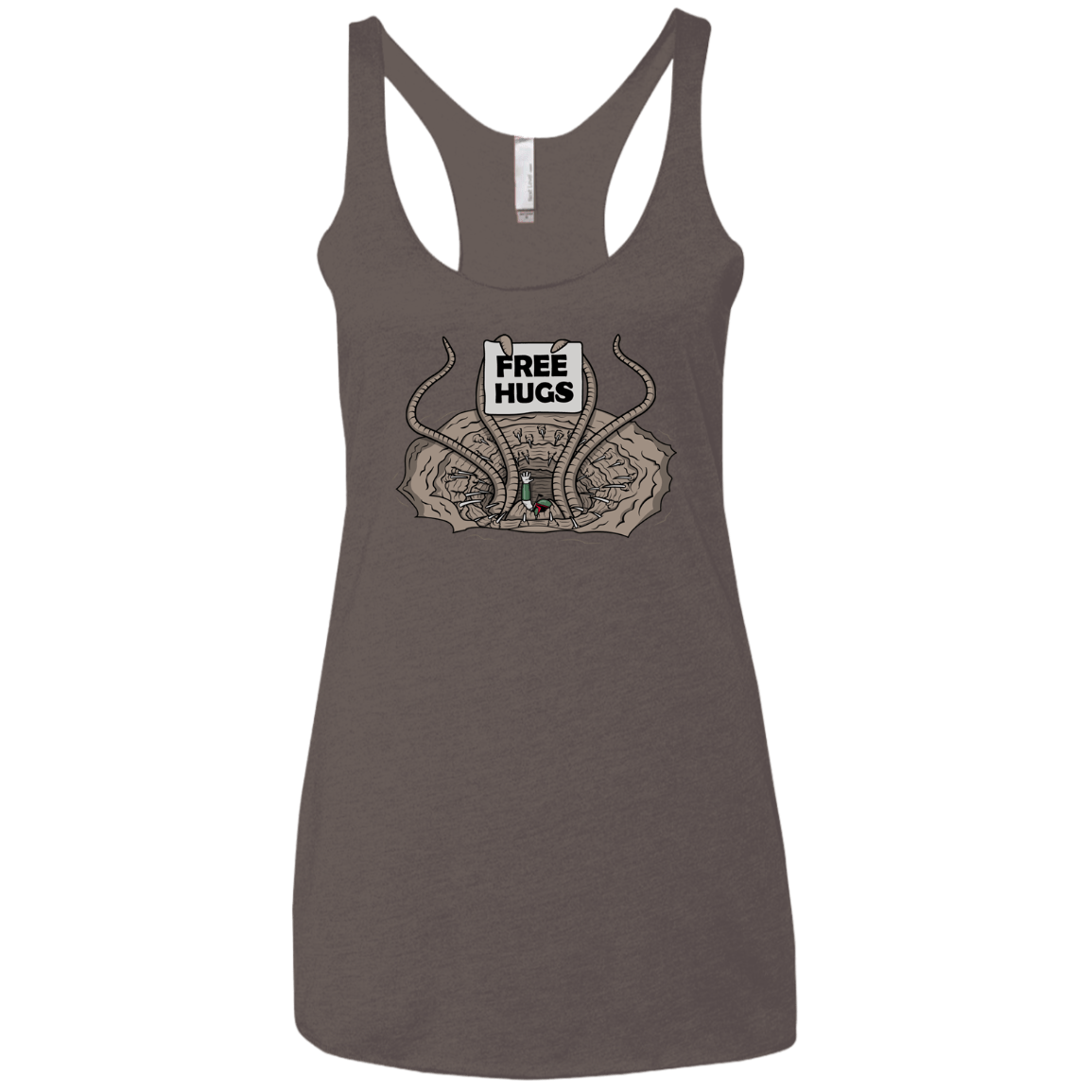 T-Shirts Macchiato / X-Small Sarlacc Free Hugs Women's Triblend Racerback Tank